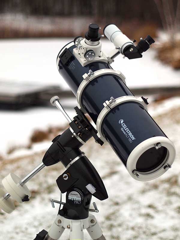 Celestron Omni XLT 150 Reflector Telescope with Motor Drive - 31057-MD -  Telescopes at Telescopes